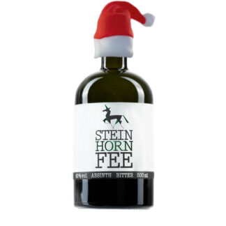 Steinhorn Fee 500 ml Absinth mit Weihnachtsmütze