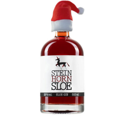 Steinhorn Sloe Gin 500 ml mit Weihnachtsmütze